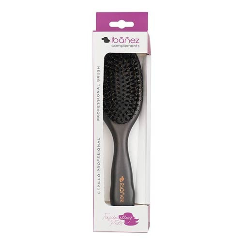 Brosse pour chiens en poils et nylon