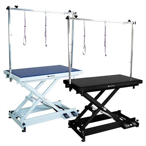 Table électrique Praktica (Hauteur : 101cm - Plateau : 110x59cm) avec roulettes