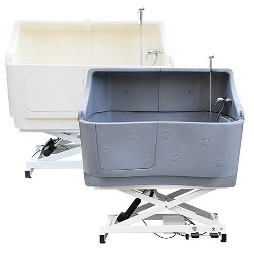 Glen Electric Polyethylene Bathtub with Rear Wall Guard