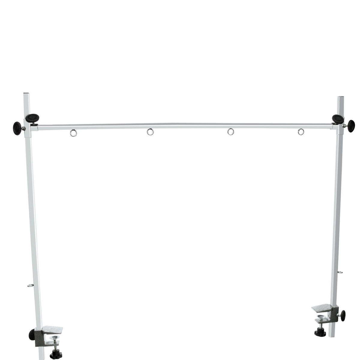 Potence double pour table de toilettage : potence double inox vue d'ensemble