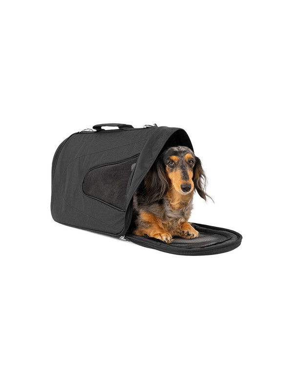 Sac de Transport Aéré et Confortable Noir pour Chien et Chat