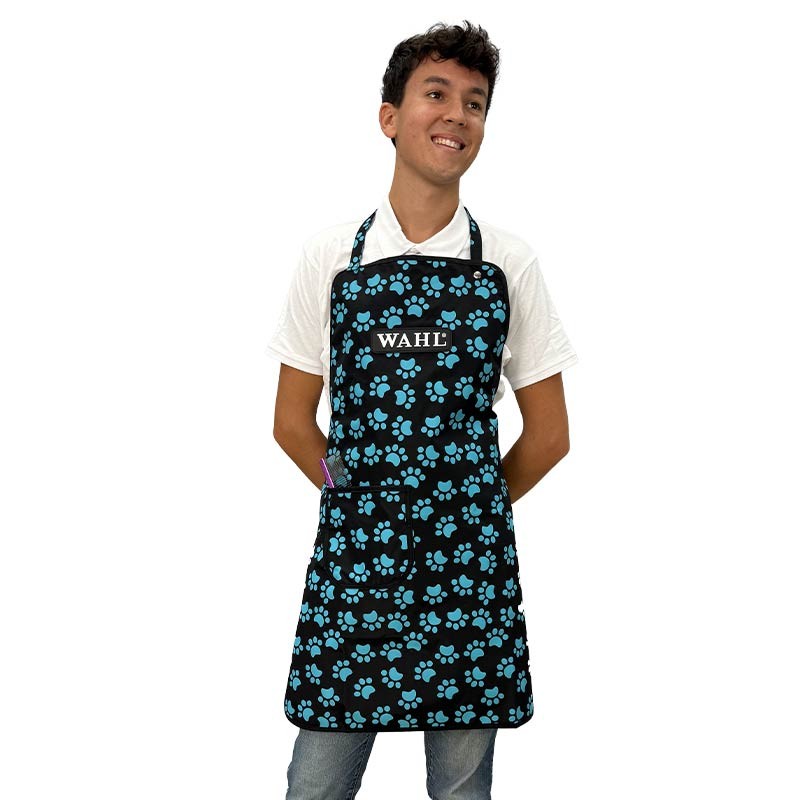 Tablier de bain Wahl motif empreintes en nylon imperméable