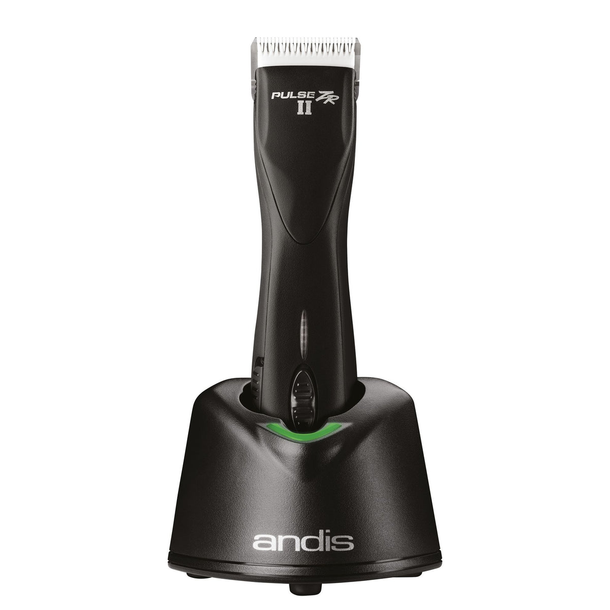 Tondeuse Andis Pulse ZR II : tondeuse sur sa station de charge