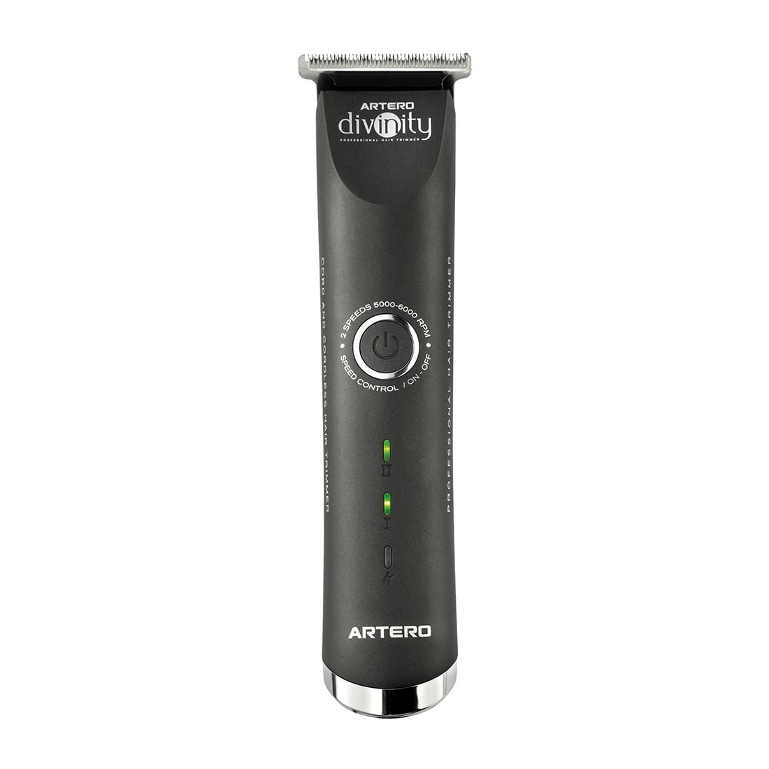 Tondeuse de finition Artero Divinity : vue de face finition noire