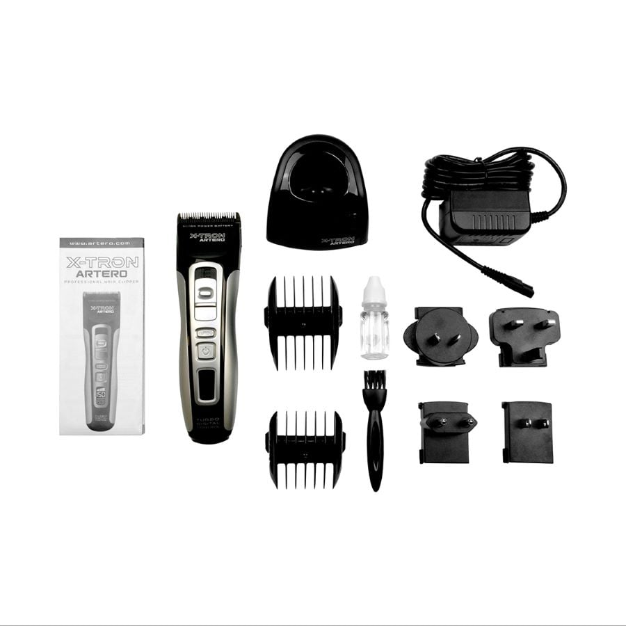 Tondeuse de finition Artero X-Tron : contenu du kit étalé