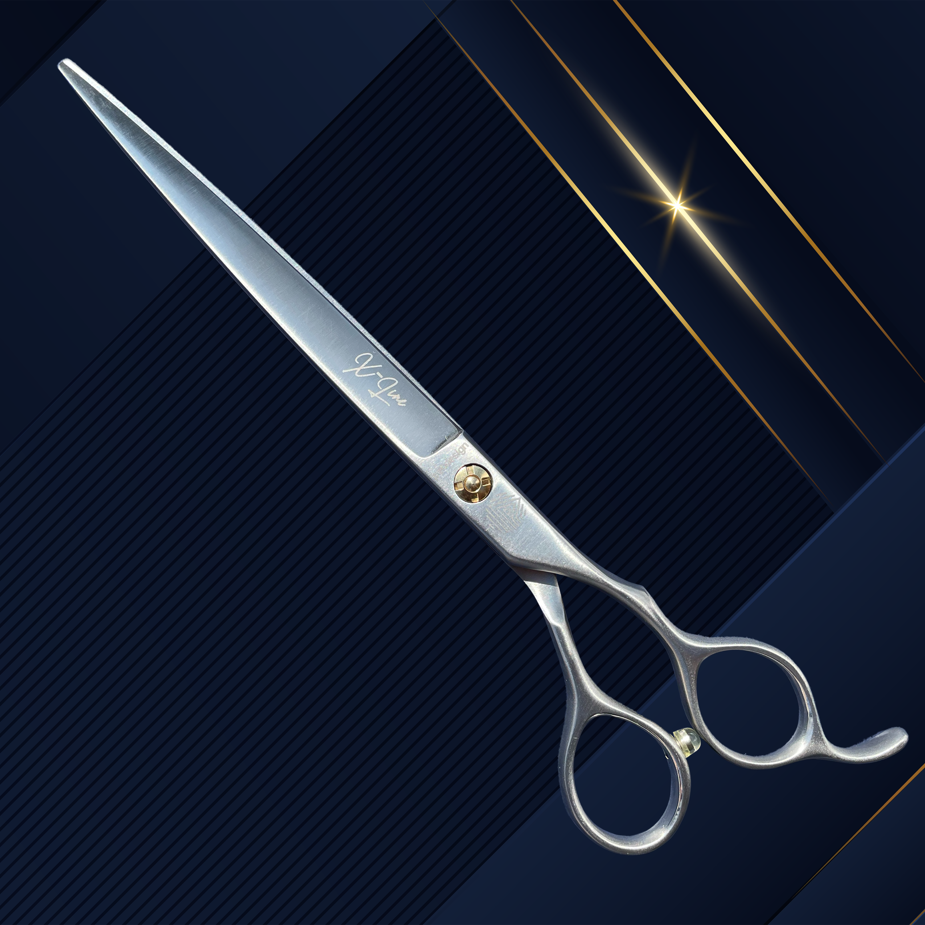 Rechte 19cm " X-Lite 7.5" Schaar van Petdesign X-Line