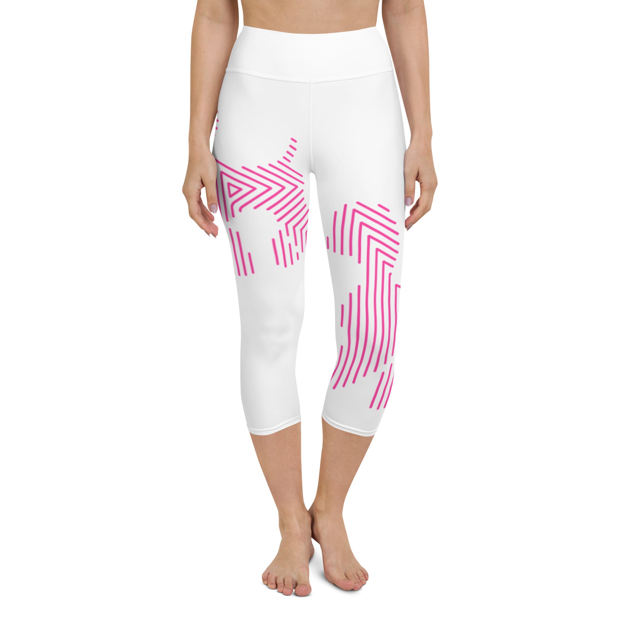 Legging de Yoga Court Caniche Rose