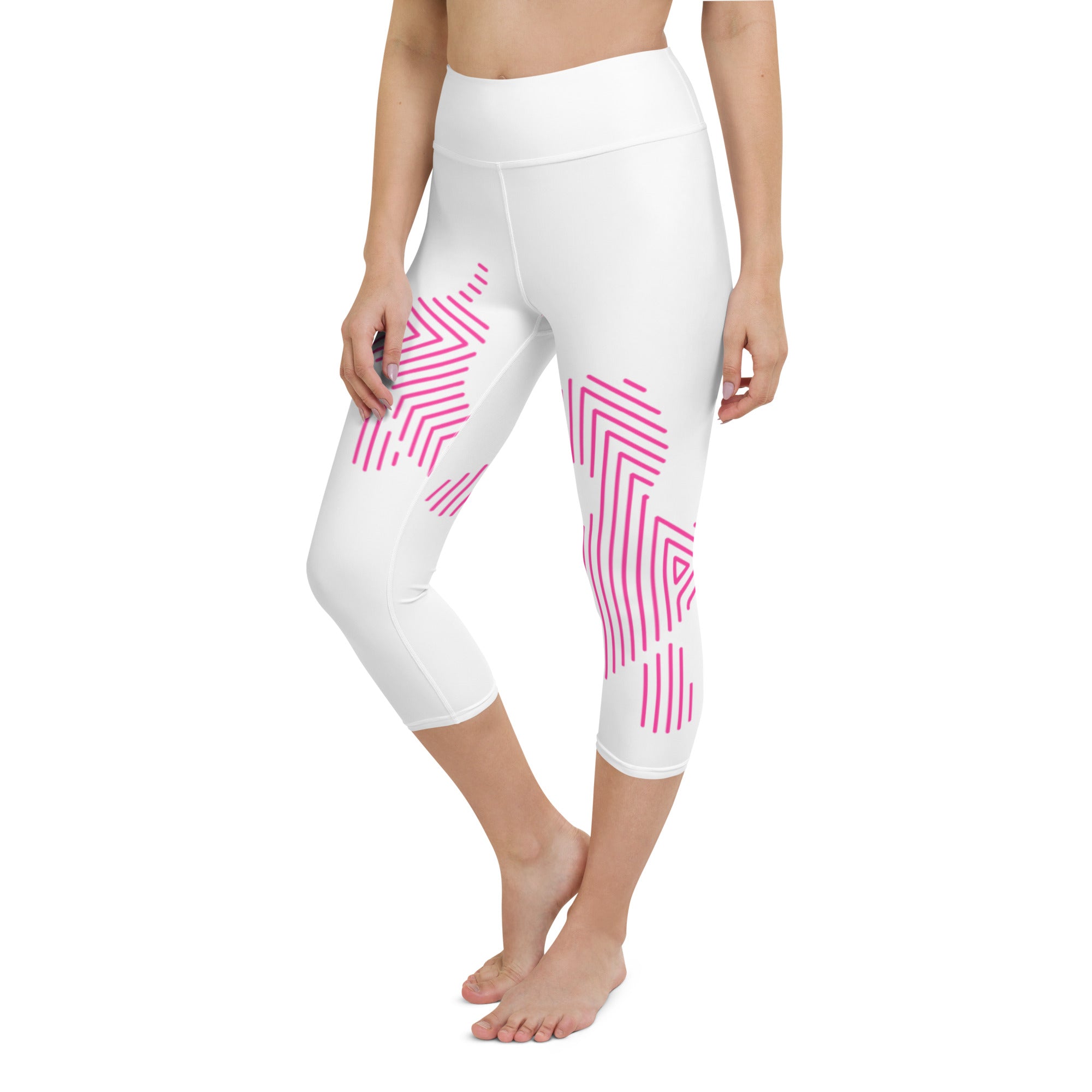 Legging de Yoga Court Caniche Rose
