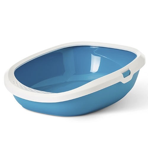 Bleu Chat Litter Tray - M - Petdesign.fr Setter Bakio S.L. 100% CHATS pour chien en France, produit de haute qualité