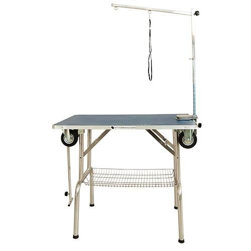 Table Pliable avec Roues Intégrée - 2 en 1 Trolley Expos - Petdesign.fr Setter Bakio S.L. Toilettage pour chien en France, produit de haute qualité