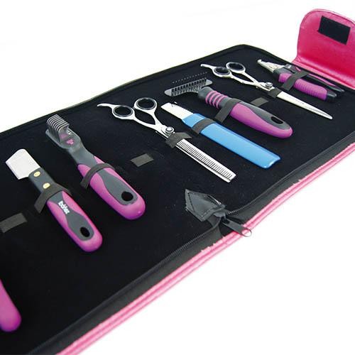 Etui en Cuir Rangement Ciseaux - Petdesign.fr Setter Bakio S.L. Rose Toilettage pour chien en France, produit de haute qualité