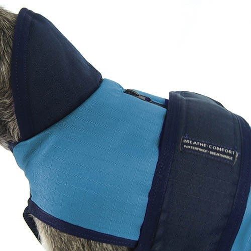 Manteau Chien Bleu Zip Breathe Comfort - Petdesign.fr Setter Bakio S.L. Vie Quotidienne pour chien en France, produit de haute qualité