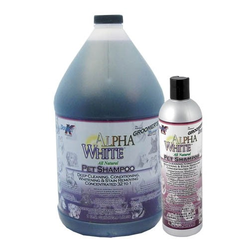 Double K Alpha Blanc Shampoing 473ml - Petdesign.fr Setter Bakio S.L. Autres Gammes Cosmétiques pour chien en France, produit de haute qualité