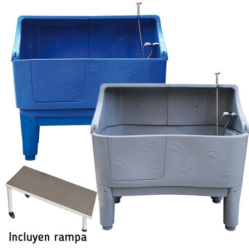 Baignoire Glen en plastique avec rebord protecteur d'éclaboussures - Petdesign.fr Setter Bakio S.L. Toilettage pour chien en France, produit de haute qualité
