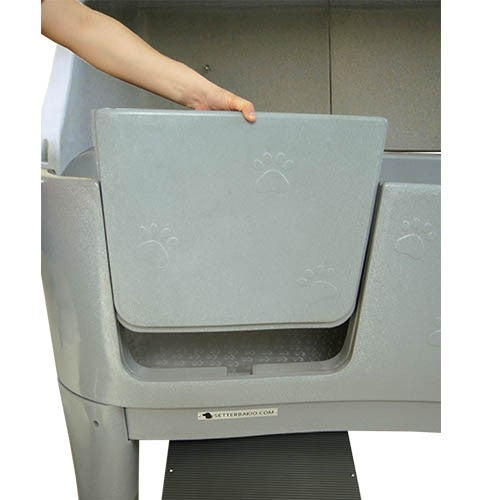 Baignoire Glen en plastique avec rebord protecteur d'éclaboussures - Petdesign.fr Setter Bakio S.L. Toilettage pour chien en France, produit de haute qualité