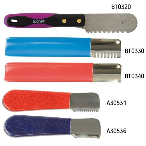 Couteau Epilation pour Gaucher - Petdesign.fr Setter Bakio S.L. Toilettage pour chien en France, produit de haute qualité