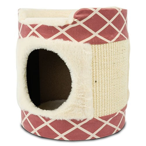 Arbre A Chat + Griffoir intégré Ibá Red Agyle - Petdesign.fr Setter Bakio S.L. 100% CHATS pour chien en France, produit de haute qualité
