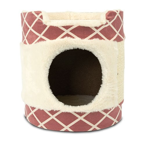 Arbre A Chat + Griffoir intégré Ibá Red Agyle - Petdesign.fr Setter Bakio S.L. 100% CHATS pour chien en France, produit de haute qualité