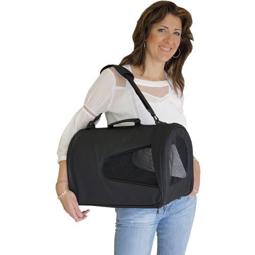 Sac de Transport Aéré et Confortable Noir pour Chien et Chat - Petdesign.fr Setter Bakio S.L. Vie Quotidienne pour chien en France, produit de haute qualité