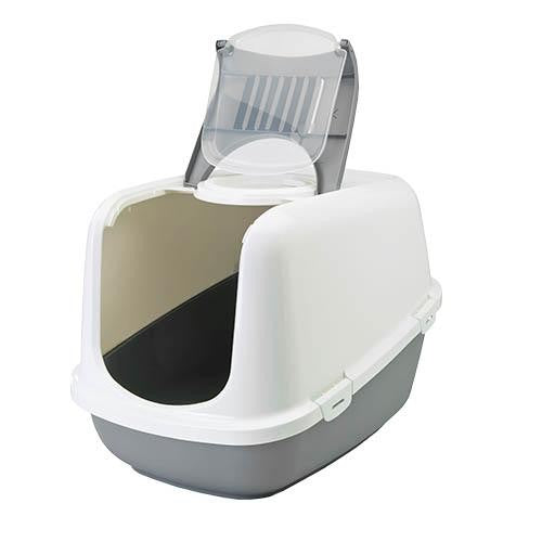 Jumbo Nestor Chat Toilet Avec Fold-Away Door & Filter / Grey - Petdesign.fr Setter Bakio S.L. 100% CHATS pour chien en France, produit de haute qualité