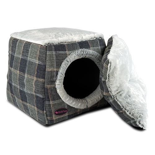 Lit «gris à carreaux» - Petdesign.fr PetDesign shop 100% CHATS pour chien en France, produit de haute qualité