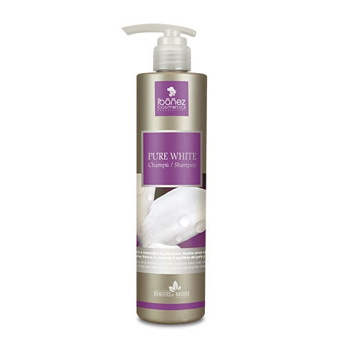 Shampooing Pure White Ibanez à l'Aloe Vera (prix Cassé) - Petdesign.fr Setter Bakio S.L. Produits Iba pour chien en France, produit de haute qualité