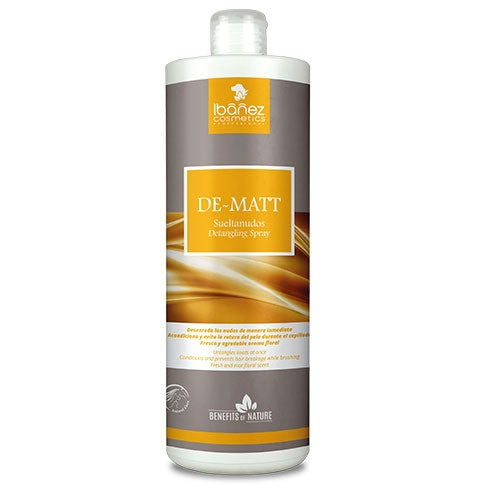 Spray démêlant puissant DE-MATT (prix cassé) Ibañez - Petdesign.fr Setter Bakio S.L. Produits Iba pour chien en France, produit de haute qualité