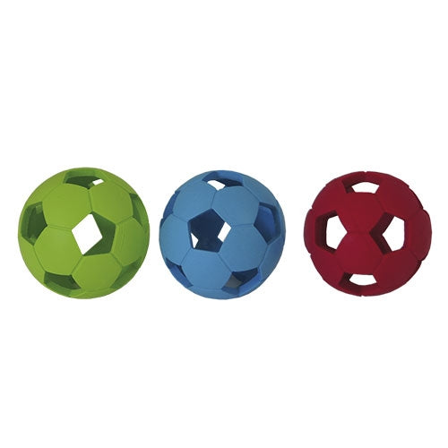 CAOUTCHOUC FOOTBALL 6cm - Petdesign.fr Setter Bakio S.L. Produits Iba pour chien en France, produit de haute qualité