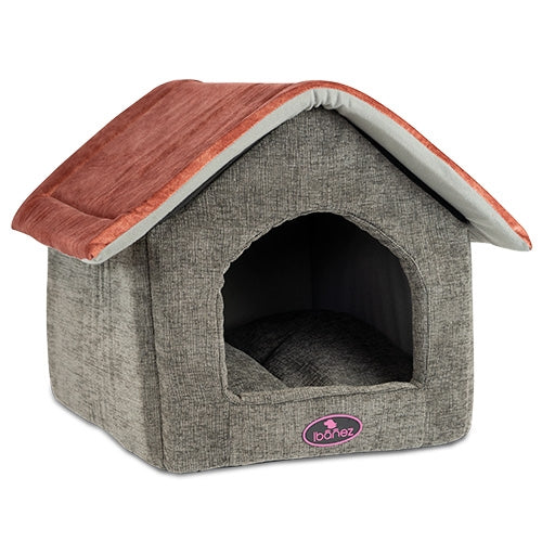 RED GABLES MAISON PET LIT 47x39x42 CM - Petdesign.fr Setter Bakio S.L. Produits Iba pour chien en France, produit de haute qualité