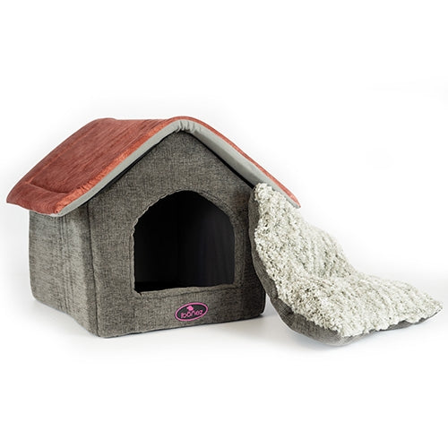 RED GABLES MAISON PET LIT 47x39x42 CM - Petdesign.fr Setter Bakio S.L. Produits Iba pour chien en France, produit de haute qualité