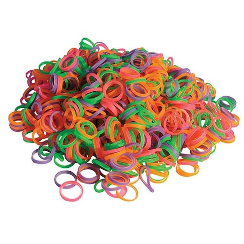Elastique pour Papillotes Wrap Bands  /- 1000 Units