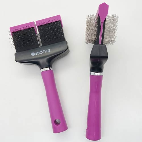 Brosses Carde double flexible - Petdesign.fr Setter Bakio S.L. Toilettage pour chien en France, produit de haute qualité