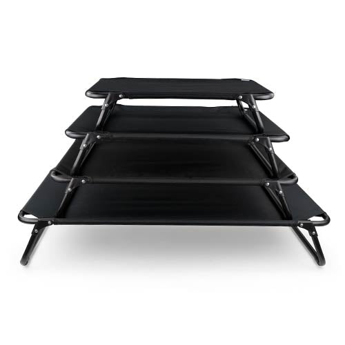 Raised Dog Bed "ON Top" Great Comfort Black