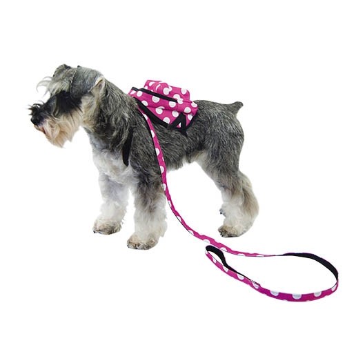 Pink Polka Dot Backpack - Petit Size Breeds - Petdesign.fr Setter Bakio S.L. Vie Quotidienne pour chien en France, produit de haute qualité