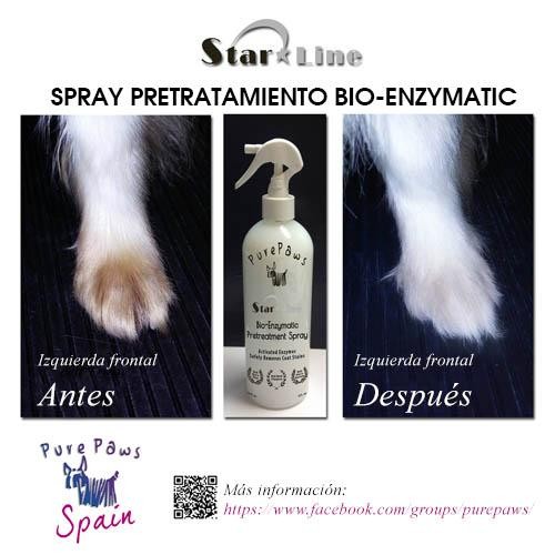 Pure Paws Bio-Enzymatic Pretreatment Spray 473ml - Petdesign.fr Setter Bakio S.L. Autres Gammes Cosmétiques pour chien en France, produit de haute qualité