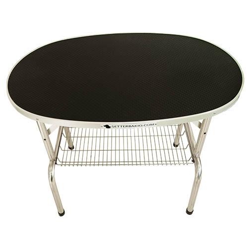 Table de Toilettage Ovale Pliable - Petdesign.fr Setter Bakio S.L. Toilettage pour chien en France, produit de haute qualité