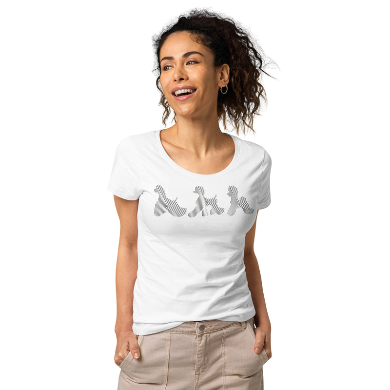T-shirt éco-responsable femme | Trio Chiens